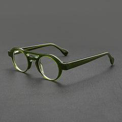 Skyler Retro Acetate Glasses Frame Aviator Frames Southood Dark Green 