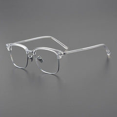 Smythe Vintage Acetate Titanium Glasses Frame Rectangle Frames Southood Silver 