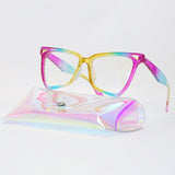 Southood Rainbow Glasses Frame With Free Rainbow Case Cat Eye Frames Southood case53838 