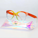 Southood Rainbow Glasses Frame With Free Rainbow Case Cat Eye Frames Southood case53944 