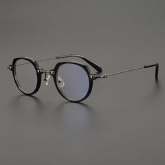Spark Retro Designer Optical Glasses Frame Geometric Frames Southood Black 