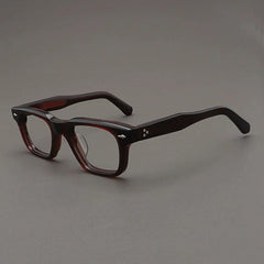Spark Retro Designer Optical Glasses Frame Rectangle Frames Southood Dark Brown 