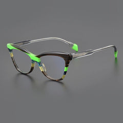 Sparke Acetate Cat Eye Glasses Frame Cat Eye Frames Southood Brown Green 