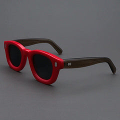 Starr Retro Acetate Sunglasses Sunglasses Southood Red Gray Green(Gray) 