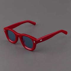 Starr Retro Acetate Sunglasses Sunglasses Southood Red(Light Blue) 