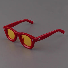 Starr Retro Acetate Sunglasses Sunglasses Southood Red(Yellow Night Vison) 