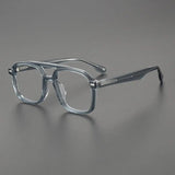 Stiles Vintage Acetate Glasses Frame Aviator Frames Southood Transparent Blue 