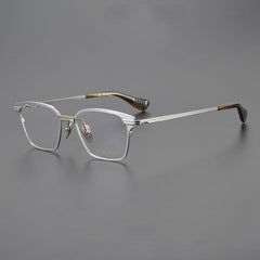 Stoc Vintage Square Titanium Glasses Frame Rectangle Frames Southood Silver 