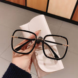 Susan Glamorous Leoaprd Clear Glasses Frame Rectangle Frames Southood 