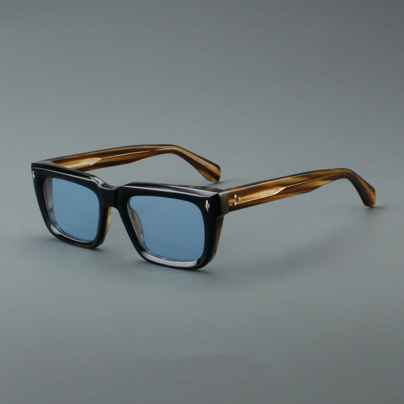Sutton Retro Acetate Sunglasses Sunglasses Southood Black Leopard 