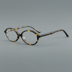 Ta Retro Acetate Glasses Frame Oval Frames Southood Leopard 