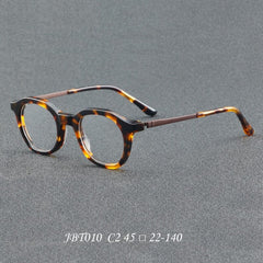 Tabia Round Acetate Glasses Frame Round Frames Southood C2Hawksbill 