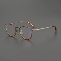 Tai Retro Titanium Eyeglasses Frame Round Frames Southood Tea Gun 