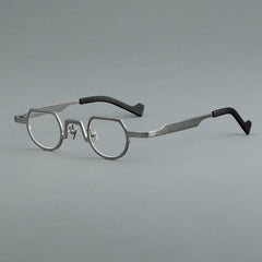 Takeo High Quality Titanium Glasses Frame Geometric Frames Southood Gun 