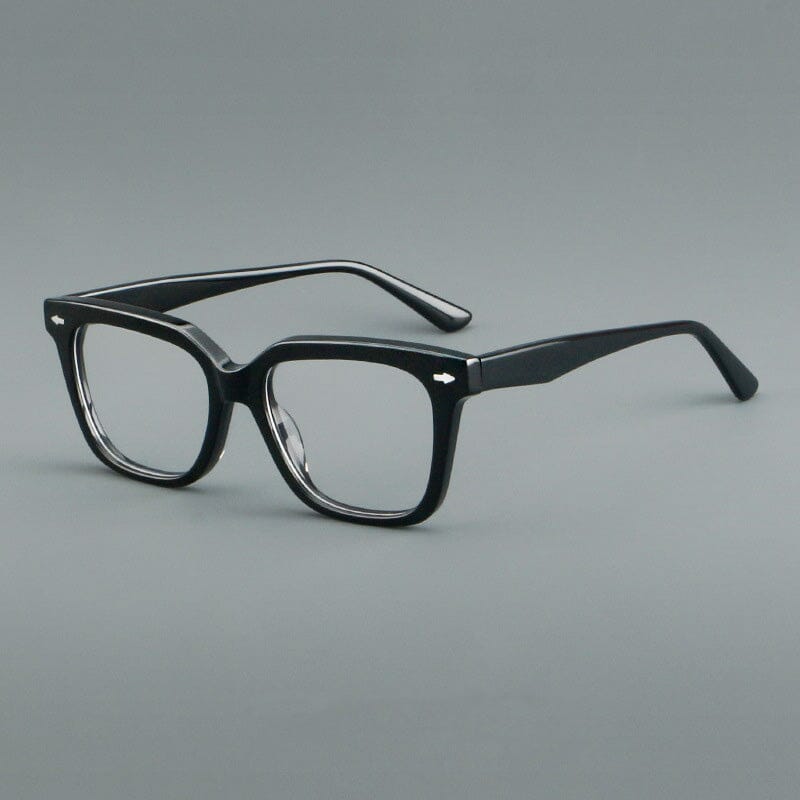 Talos Vintage Acetate Glasses Frame Rectangle Frames Southood Black 