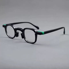 Tang Premium Series Retro Handmade Glasses Frame Geometric Frames Southood Black 