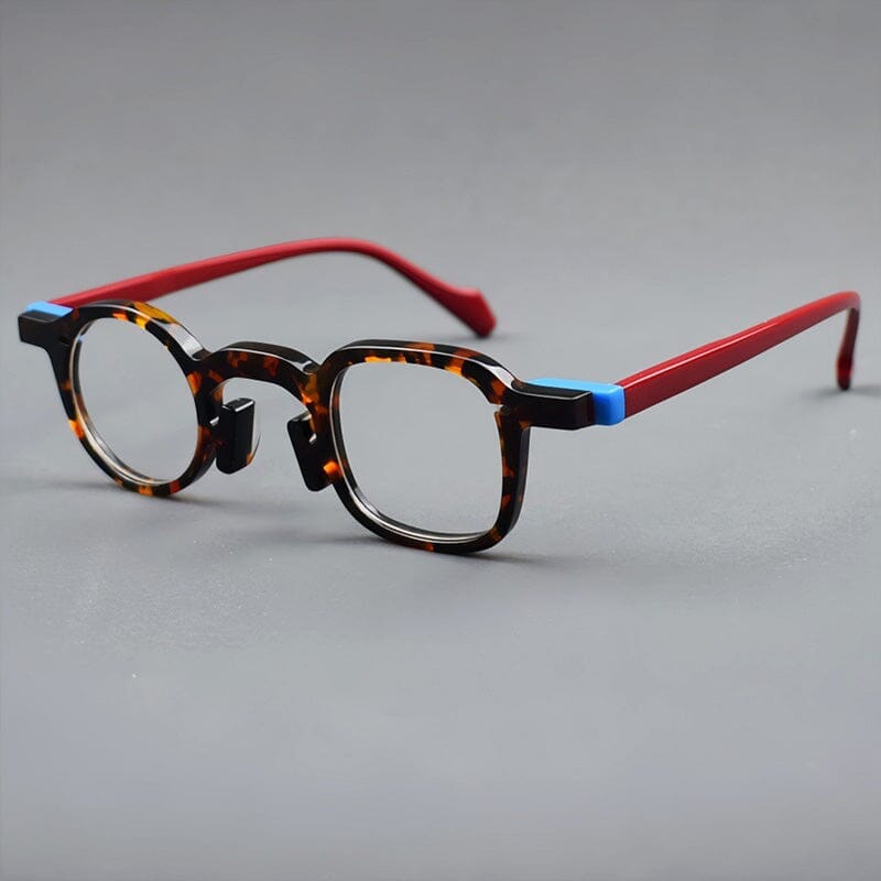 Tang Premium Series Retro Handmade Glasses Frame Geometric Frames Southood Leopard 