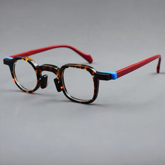 Tang Premium Series Retro Handmade Glasses Frame Geometric Frames Southood Leopard 