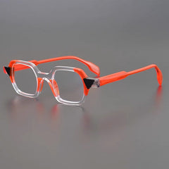 Tankard Acetate Glasses Frame Rectangle Frames Southood Clear red 