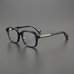 Tansy Vintage Square Acetate Glasses Frame Rectangle Frames Southood Black 
