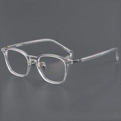 Tara Retro Titanium Glasses Frame Rectangle Frames Southood Clear 