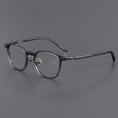 Tara Retro Titanium Glasses Frame Rectangle Frames Southood Gray 
