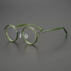 Tate Vintage Round Acetate Glasses Frame Round Frames Southood Green 