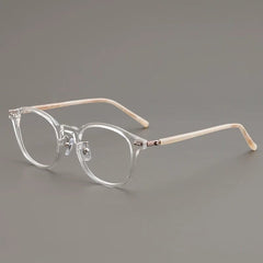 Taylor TR90 Vintage Eyeglass Frame Oval Frames Southood Clear White 