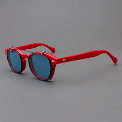 Ted Acetate Glasses Frame With sunglasses Clips Sunglasses Southood Red Blue 