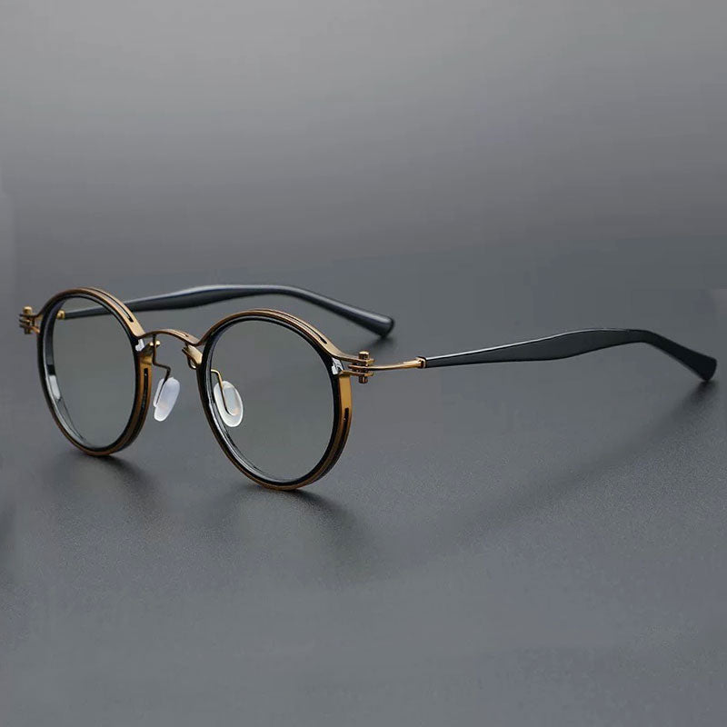 Tel Retro Steam Punk Optical Glasses Frame Round Frames Southood A01 Bronze 