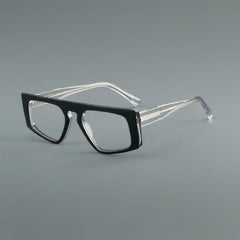 Tex Personality Irregular Glasses Frame Geometric Frames Southood Clear Black 