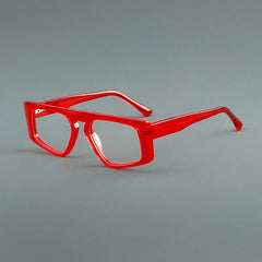 Tex Personality Irregular Glasses Frame Geometric Frames Southood Red 