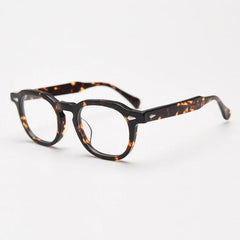Than Hand-Made Acetate Retro Glasses Frame Oval Frames Southood Leopard 