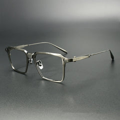 Thomas Vintage Titanium Glasses Frame Rectangle Frames Southood Gun 