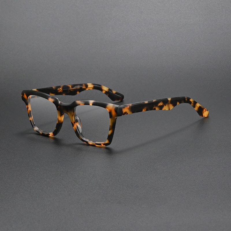 Tiafoe Vintage Acetate Glasses Frame Rectangle Frames Southood Leopard 
