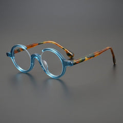 Tillis Acetate Vintage Handmade Round Glasses Frame Round Frames Southood Blue 