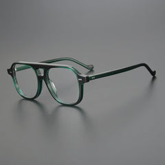 Tirell Retro Aviator Glasses Frame Geometric Frames Southood Clear Green 