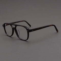 Tirell Retro Aviator Glasses Frame Geometric Frames Southood Leopard 