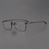 Titan Business Titanium Glasses Frame Rectangle Frames Southood Black 