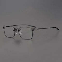 Titan Business Titanium Glasses Frame Rectangle Frames Southood Black 