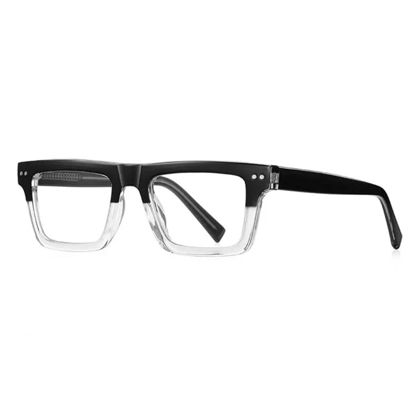 Titus Fashion Square Eyeglasses Frame Rectangle Frames Southood Black Clear 
