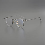 Toyo Vintage Personalized Titanium Eyeglasses Frame Round Frames Southood Gun 
