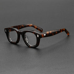 Ugo Vintage Acetate Glasses Frame Oval Frames Southood Leopard 