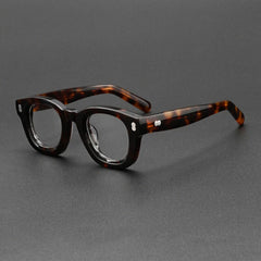 Ugo Vintage Acetate Glasses Frame Oval Frames Southood Leopard 