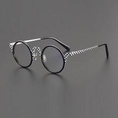 Urs Acetate Glasses Frame Round Frames Southood Black White 