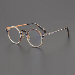 Urs Acetate Glasses Frame Round Frames Southood Coffe White 