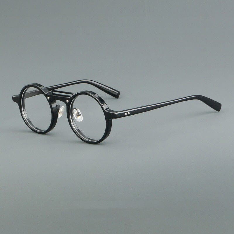 HEPIDEM Acetate Glasses - Round Vintage Retro Eyeglass Frames For Men & Women