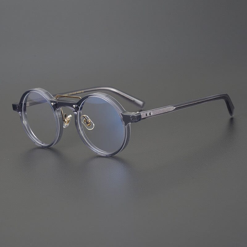Van Vintage Round Acetate Optical Glasses Frame Round Frames Southood Grey 