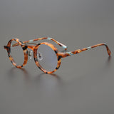 Van Vintage Round Acetate Optical Glasses Frame Round Frames Southood Leopard 