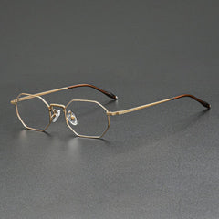 Vargas Vintage Alloy Eyeglasses Frame Geometric Frames Southood Gold 